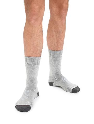 Chaussettes Icebreaker Merino Hike+ Heavy Crew Homme Blanche | FR 1020PJJQ